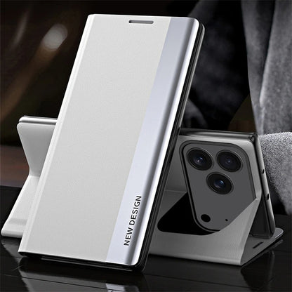 Google Pixel 10 Series PU Leather Side Window Flip Case