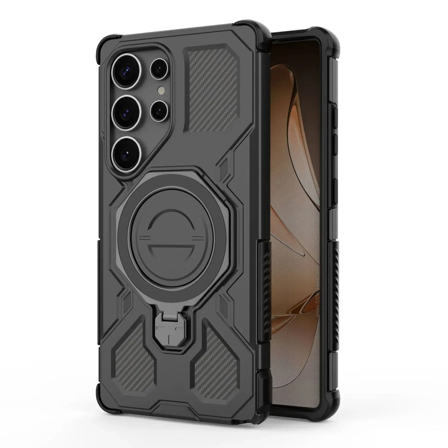 360° Rotatable Magnetic Invisible Stand Case - Samsung