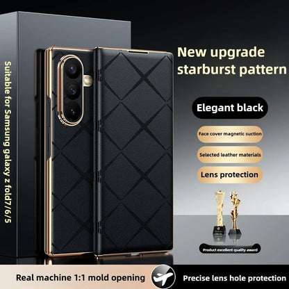 Galaxy Z Fold Series Executive Starburst Leather Case