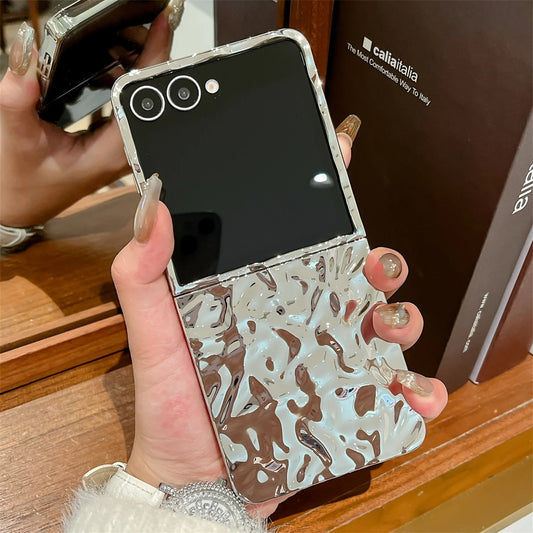 Galaxy Z Flip Series Liquid Polished Marble Gloss Case