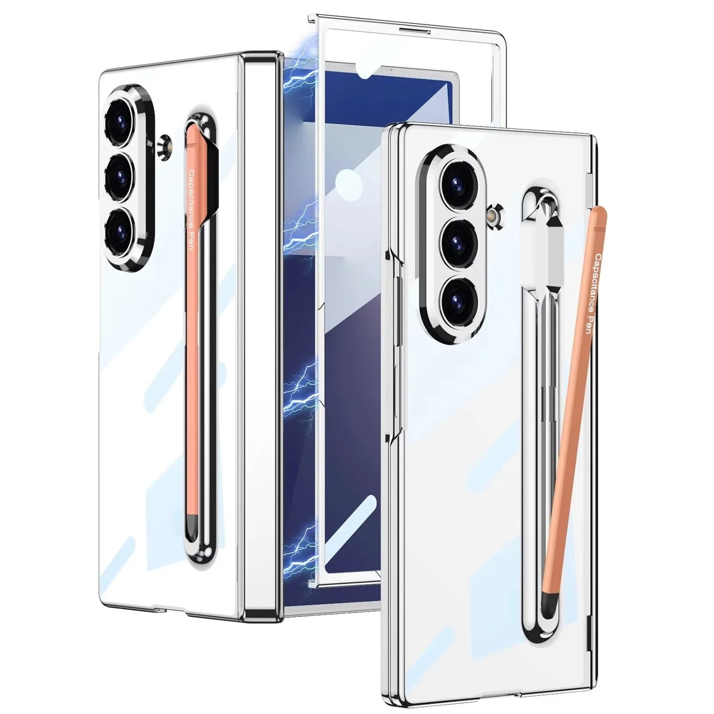 Premium Guard Glass Back Stylus Case