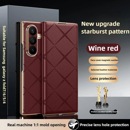 Galaxy Z Fold Series Executive Starburst Leather Case
