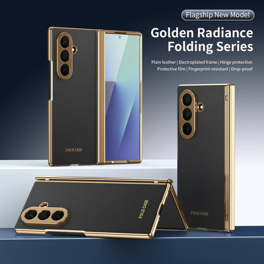 Galaxy Z Fold Series Luxury Anti Fingerprint Electroplated Armor Case