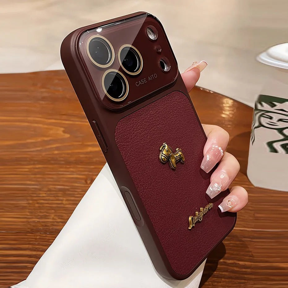 Cute Pony Large Window Leather Case