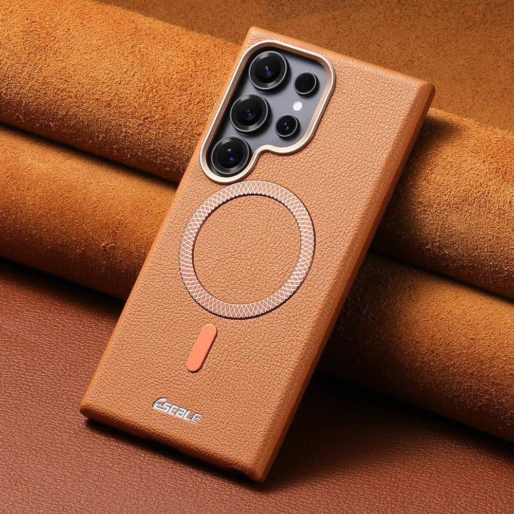 Executive Vintage Leather MagSafe Case