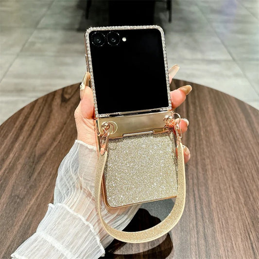 Galaxy Z Flip Series Glamour Diamond Glow Carry Case