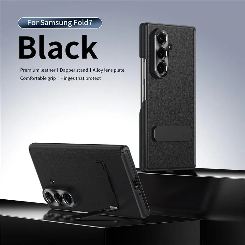 Atlas Grip Leather Built In Kickstand Case