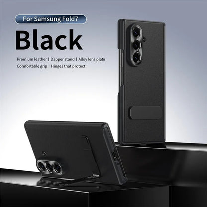 Atlas Grip Leather Built In Kickstand Case
