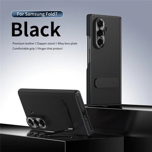 Atlas Grip Leather Built In Kickstand Case