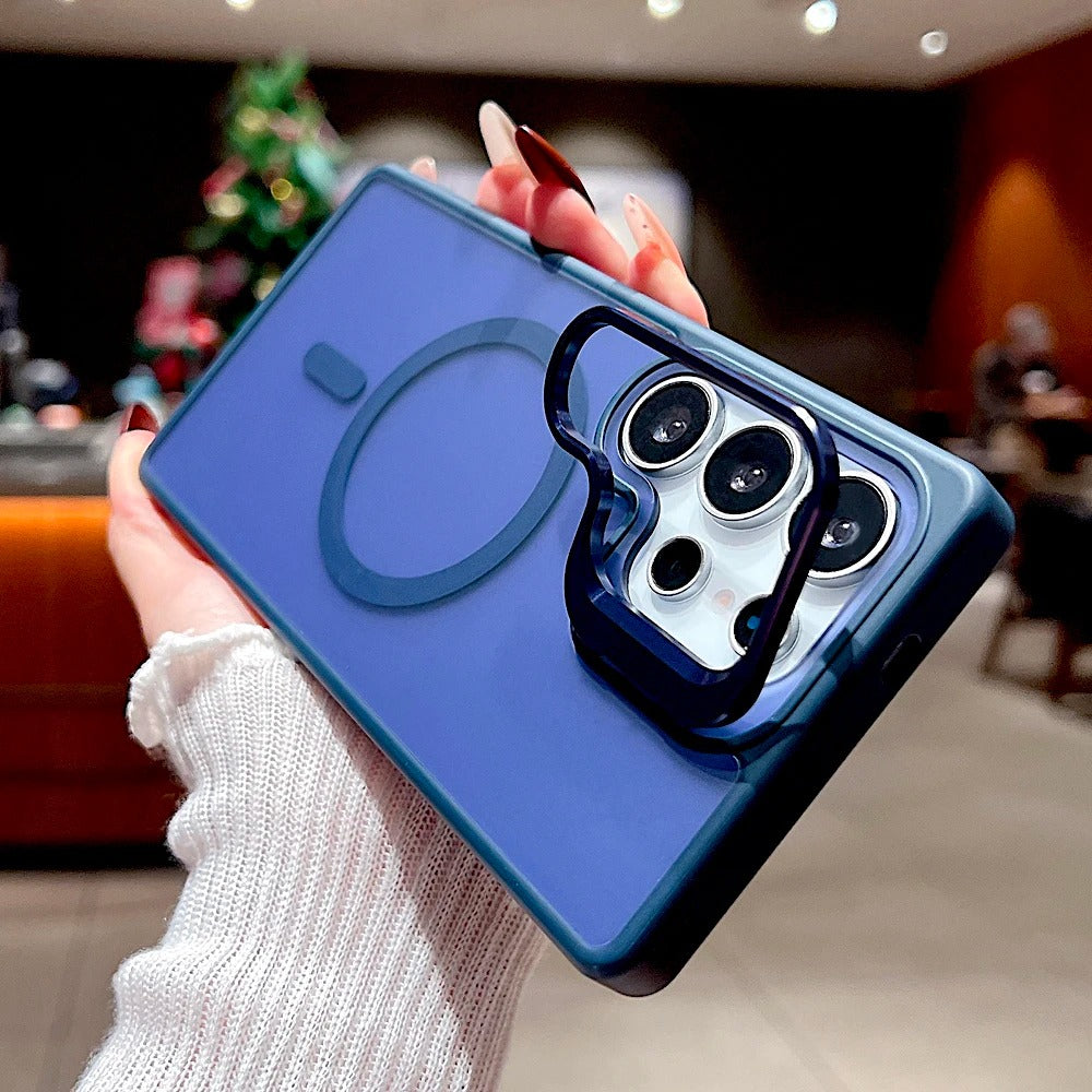 Hybrid Frost Camera Stand Magsafe Case