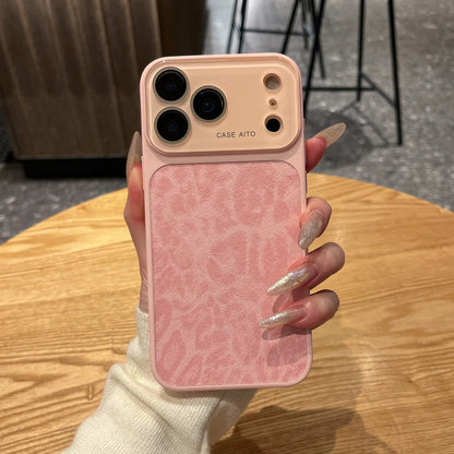 Vintage Espresso Leopard Texture Case