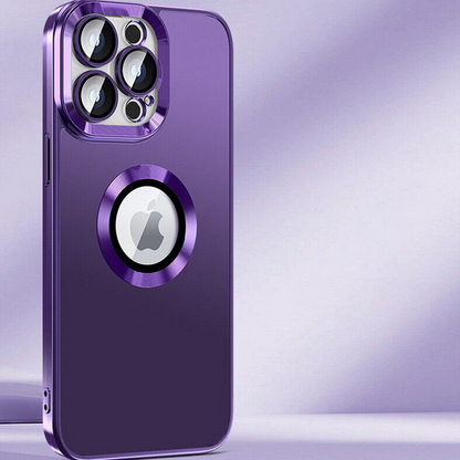 Glossy Electroplating Logo Display Phone Case - iPhone