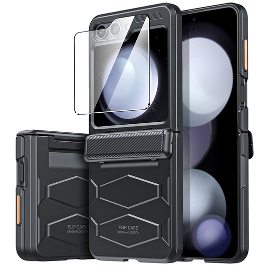 Galaxy Z Flip Series Reinforced Hexagon Armor Case