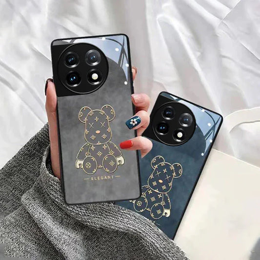 Luxury Bear Bricks Glass Phone Case  - OnePlus