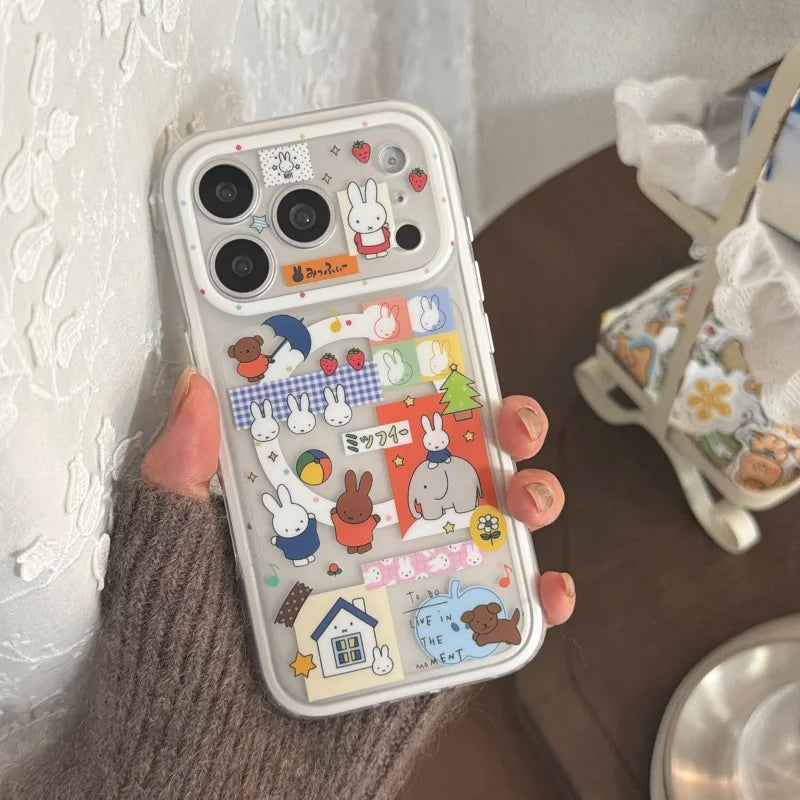 Miffy Patchwork Clear Case
