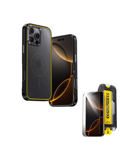 Sleek Matte Metal Lens Shield Case - iPhone