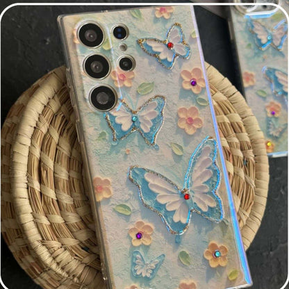 Butterfly and Chamomile Flower Case - Samsung