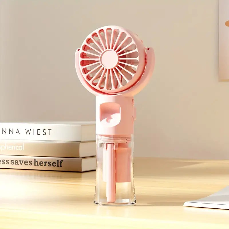 Rechargeable Mini Handheld Spray Fan with Humidifier