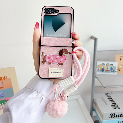 Cute Cartoon Playful Puppy Case - Samsung