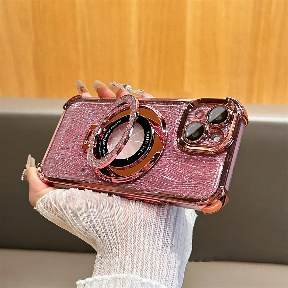 Luxury Sparkling Case with Holder