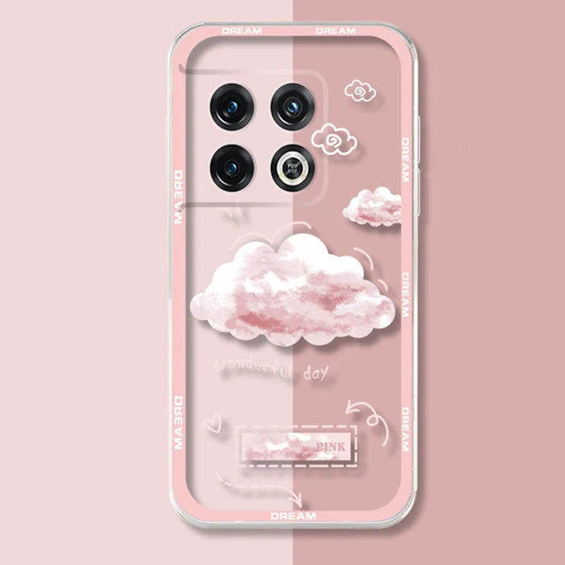 Whimsical Clouds Clear Case - OnePlus