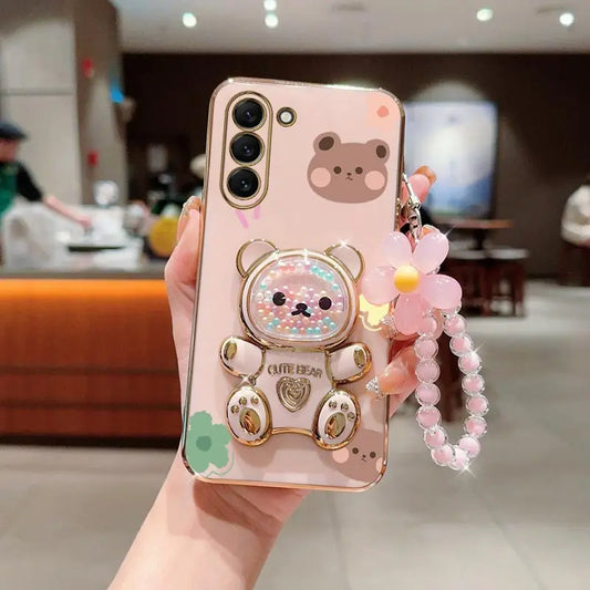 Cute Cartoon Cat Silicone Phone Case -Samsung