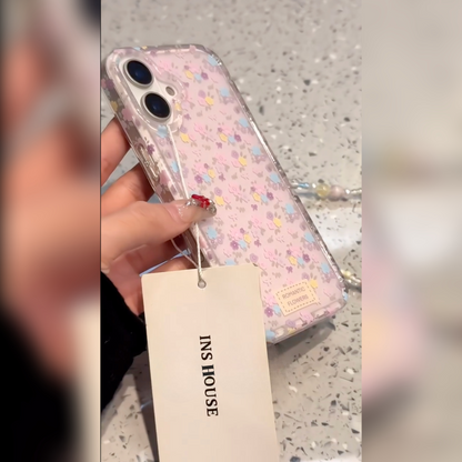 Romantic Flowers Clear Phone Case