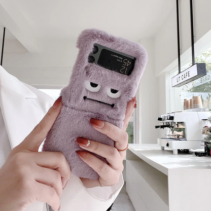 Fluffy Funny Face Case - Samsung
