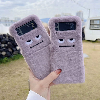 Fluffy Funny Face Case - Samsung