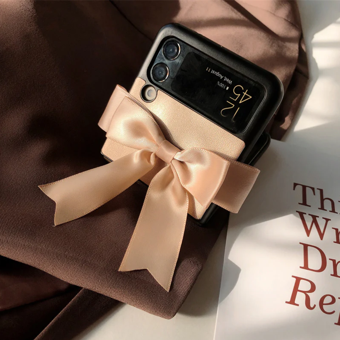 Champagne Silk Ribbon Bowknot - Samsung