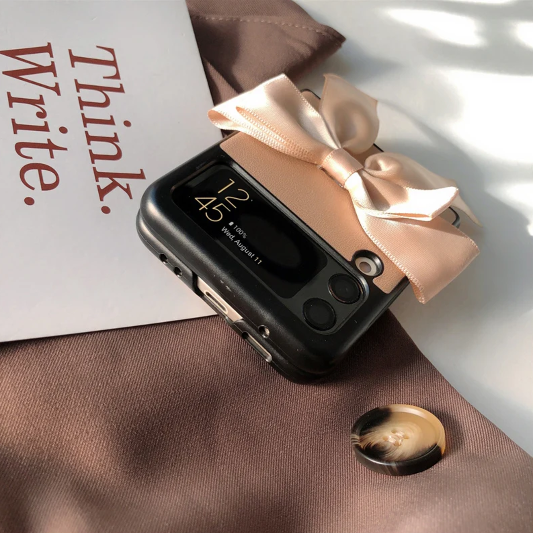 Champagne Silk Ribbon Bowknot - Samsung