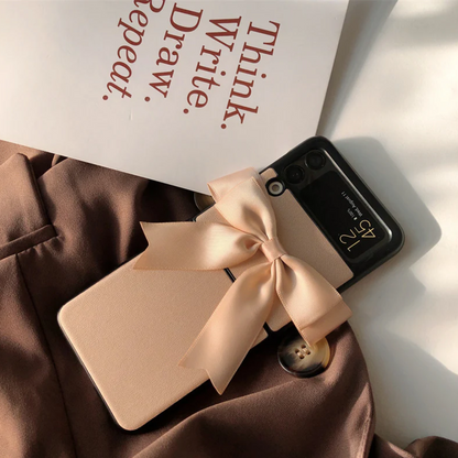 Champagne Silk Ribbon Bowknot - Samsung