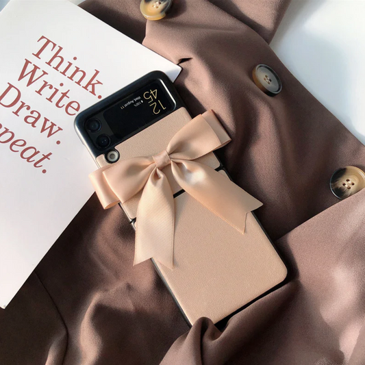 Champagne Silk Ribbon Bowknot - Samsung