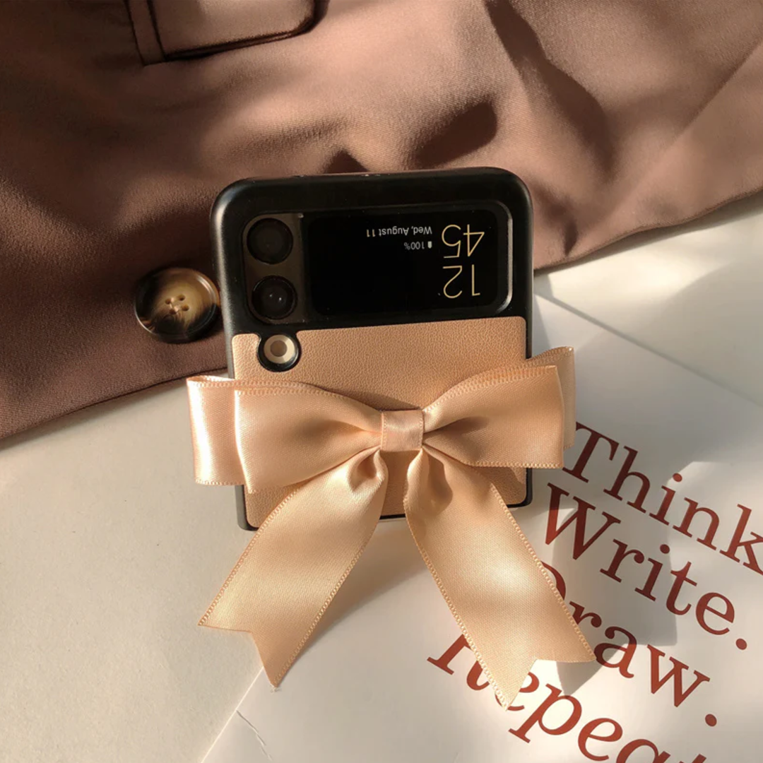 Champagne Silk Ribbon Bowknot - Samsung