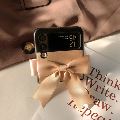 Champagne Silk Ribbon Bowknot - Samsung