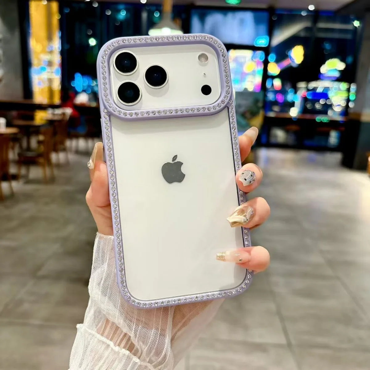 Pearl Frost Rhinestone Case
