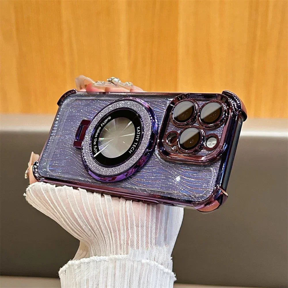 Luxury Sparkling Case with Holder