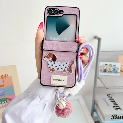 Cute Cartoon Playful Puppy Case - Samsung