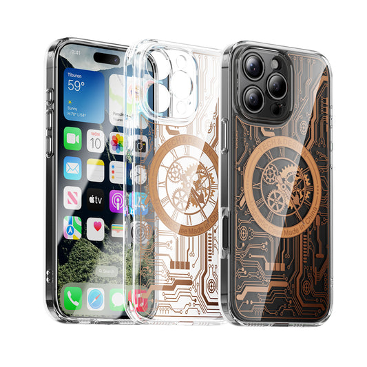 Futuristic Circuit Board Transparent Case - iPhone