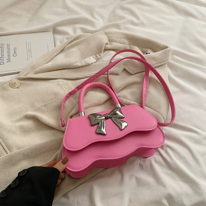 Bow-Accent Mini Handbag