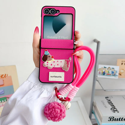 Cute Cartoon Playful Puppy Case - Samsung