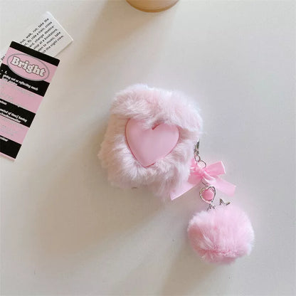 Pink Plush Fluffy Love Case - Airpods