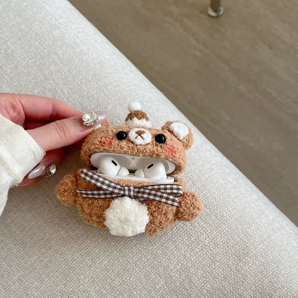 Cute Cartoon Plush Case - Airpods