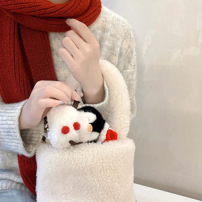 Soft Fluffy Penguins Cartoon Case - AirPods