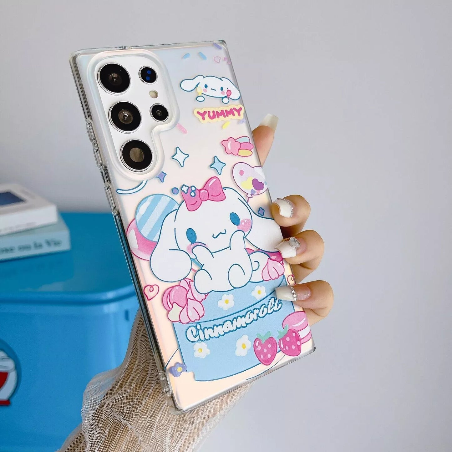 Cute Hello Kitty Melody Keychain phone Case - Samsung