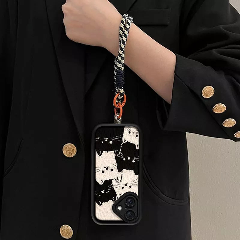 Meow Grip Kitty Charm Lanyard Case - iPhone