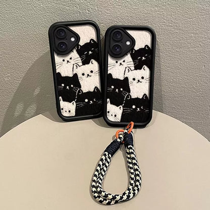 Meow Grip Kitty Charm Lanyard Case - iPhone