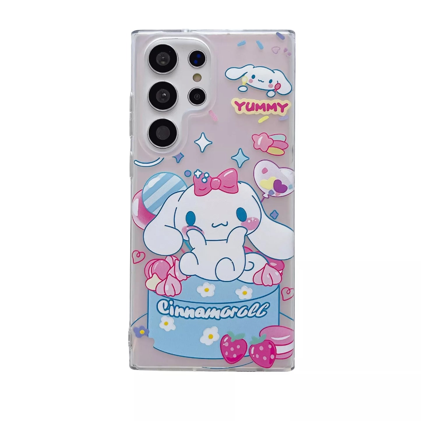 Cute Hello Kitty Melody Keychain phone Case - Samsung