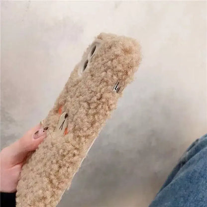 Fluffy Bear Paw Plush Case - iPhone