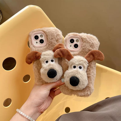 Puppy Paw Plush Fluffy Case